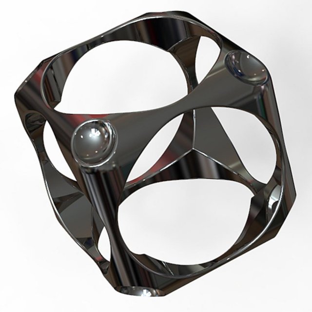 multi axial cubic ring 3D Принт Модель .c4d .max .obj .3ds .fbx .stl .blend 