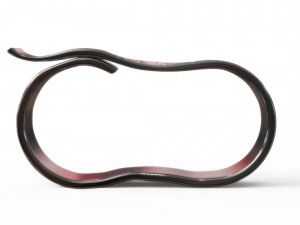 two fingers fancy belt ring 3D 打印模型
