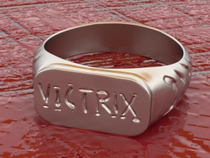 replica of a legio vi victrix roman officer ring 3D प्रिंट मॉडल