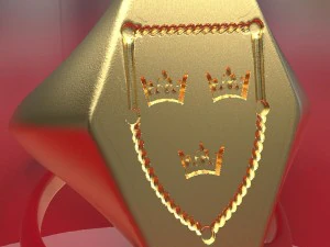 kral arthur ceketinin arması m&uuml;hr&uuml; 3D Model