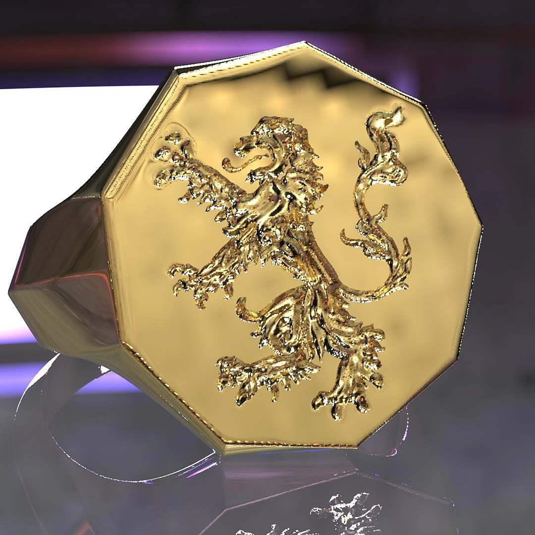 signet ring duke of brabant 3D Print Model .c4d .max .obj .3ds .fbx .stl .blend 