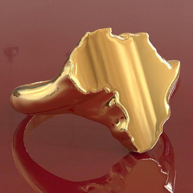 africa mens ring 3D Print Model .c4d .max .obj .3ds .fbx .stl .blend