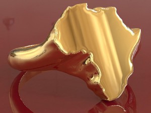 africa mens ring 3D 打印模型