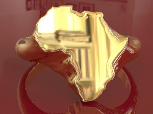 africa mens ring 3D Print Model