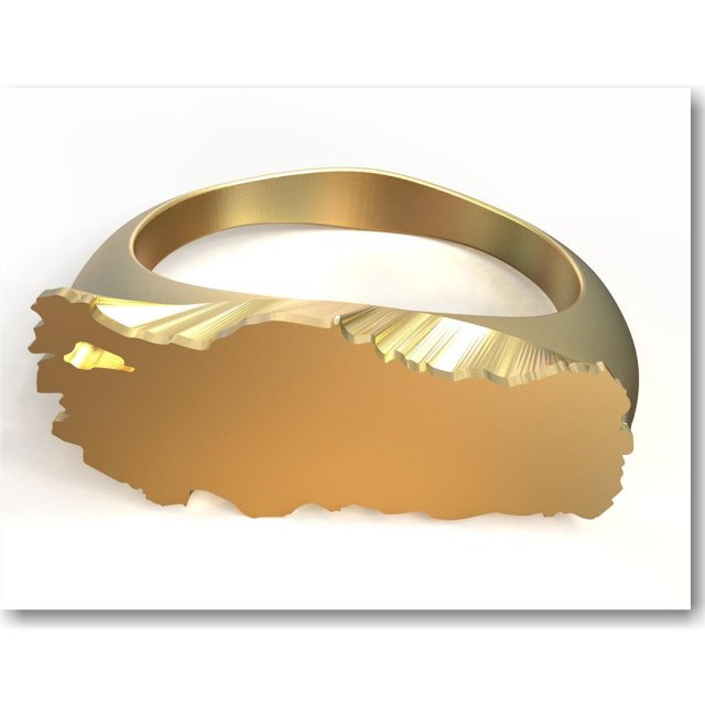 turkey ring 3D Print Model .c4d .max .obj .3ds .fbx .stl .blend 