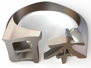 japan kanji ring Modelo de Impressão 3D
