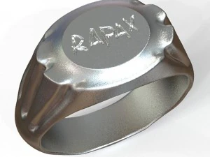 replica of a roman legionary ring of the xxi rapax 3D Print Model