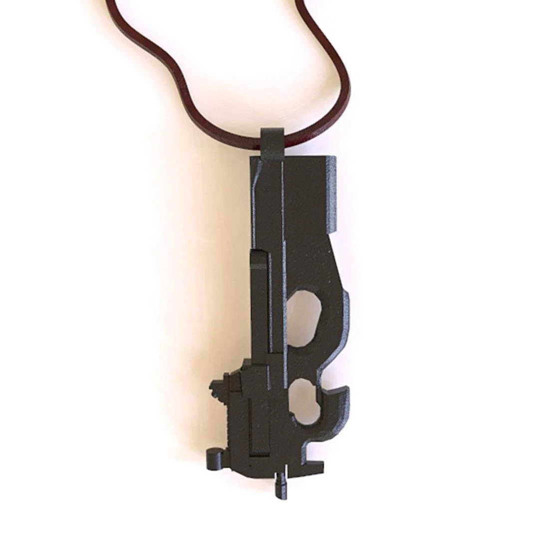 p90 rifle of the fn pendant 3D Print Model .c4d .max .obj .3ds .fbx .stl .blend 
