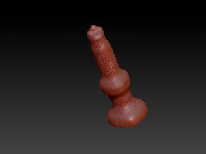 realistic dog dildo 3D Print Model