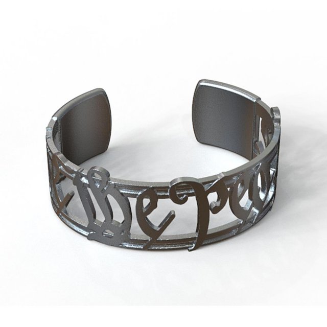 we the people bracelet 3D-printmodel .c4d .max .obj .3ds .fbx .stl .blend 