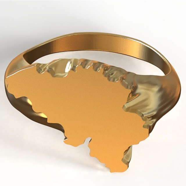 belgium ring 2 3D Print Model .c4d .max .obj .3ds .fbx .stl .blend 