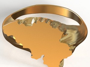 belgium ring 2 Model do druku 3D