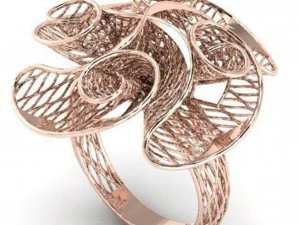 flower ring 3D Print Model