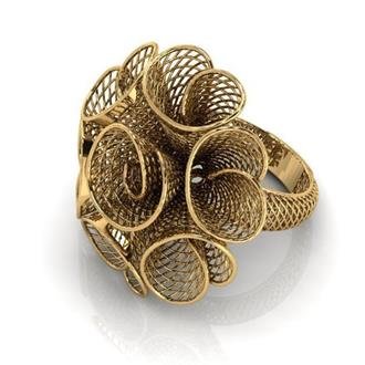 flower ring 4 Modelo de Impressão 3D .c4d .max .obj .3ds .fbx .stl .blend 