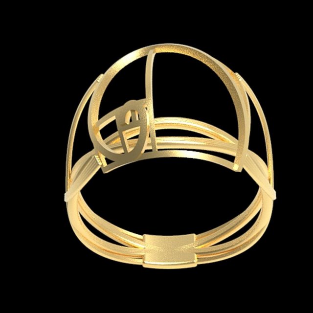 fancy fibonacci ring 3D 프린트 모델 .c4d .max .obj .3ds .fbx .stl .blend 