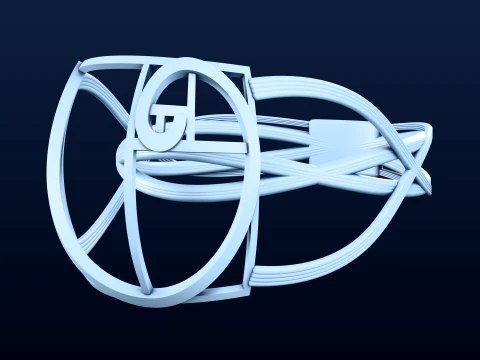 Fancy Fibonacci Spiral Ring 3D Print Model for Lost Wax Casting STL OBJ 3D printmodel