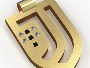 juventus pendant 7 gems Model Cetak 3D