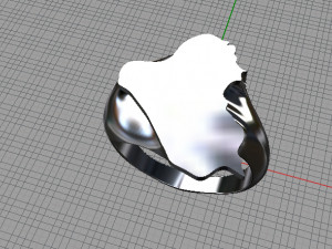 irak map ring 3D प्रिंट मॉडल