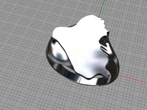 伊拉克地图环 3D 打印模型