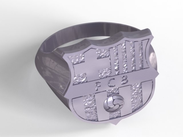 barcelona ring 3D-printmodel .c4d .max .obj .3ds .fbx .stl .blend 