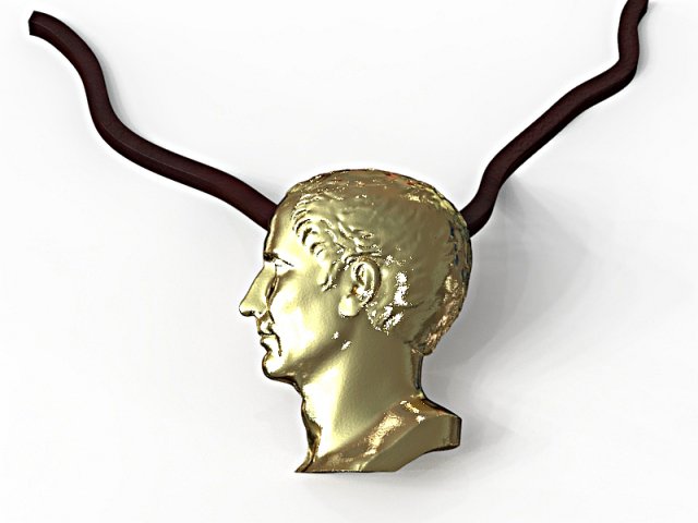 julius caesar pendant 3D प्रिंट मॉडल .c4d .max .obj .3ds .fbx .stl .blend 