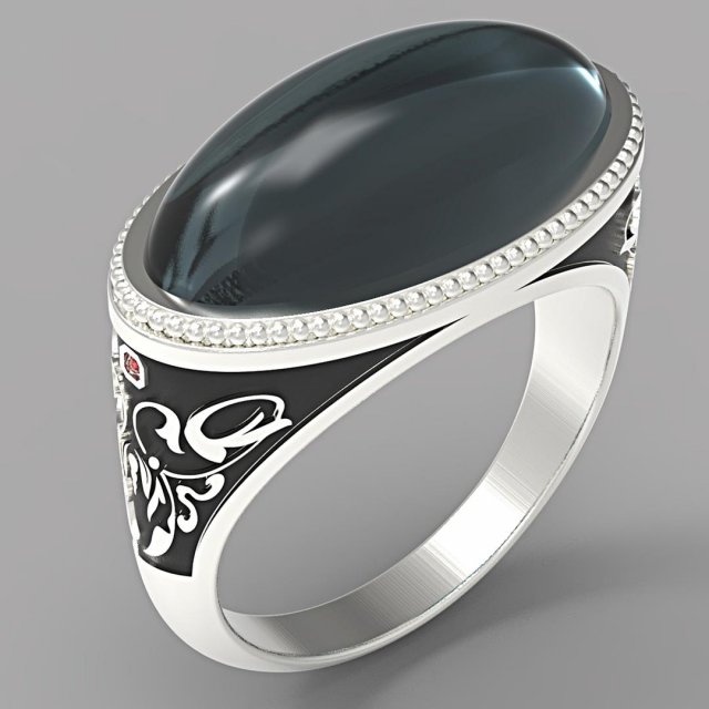 cabochon - cushion gems mensring 3D Print Model .c4d .max .obj .3ds .fbx .stl .blend 