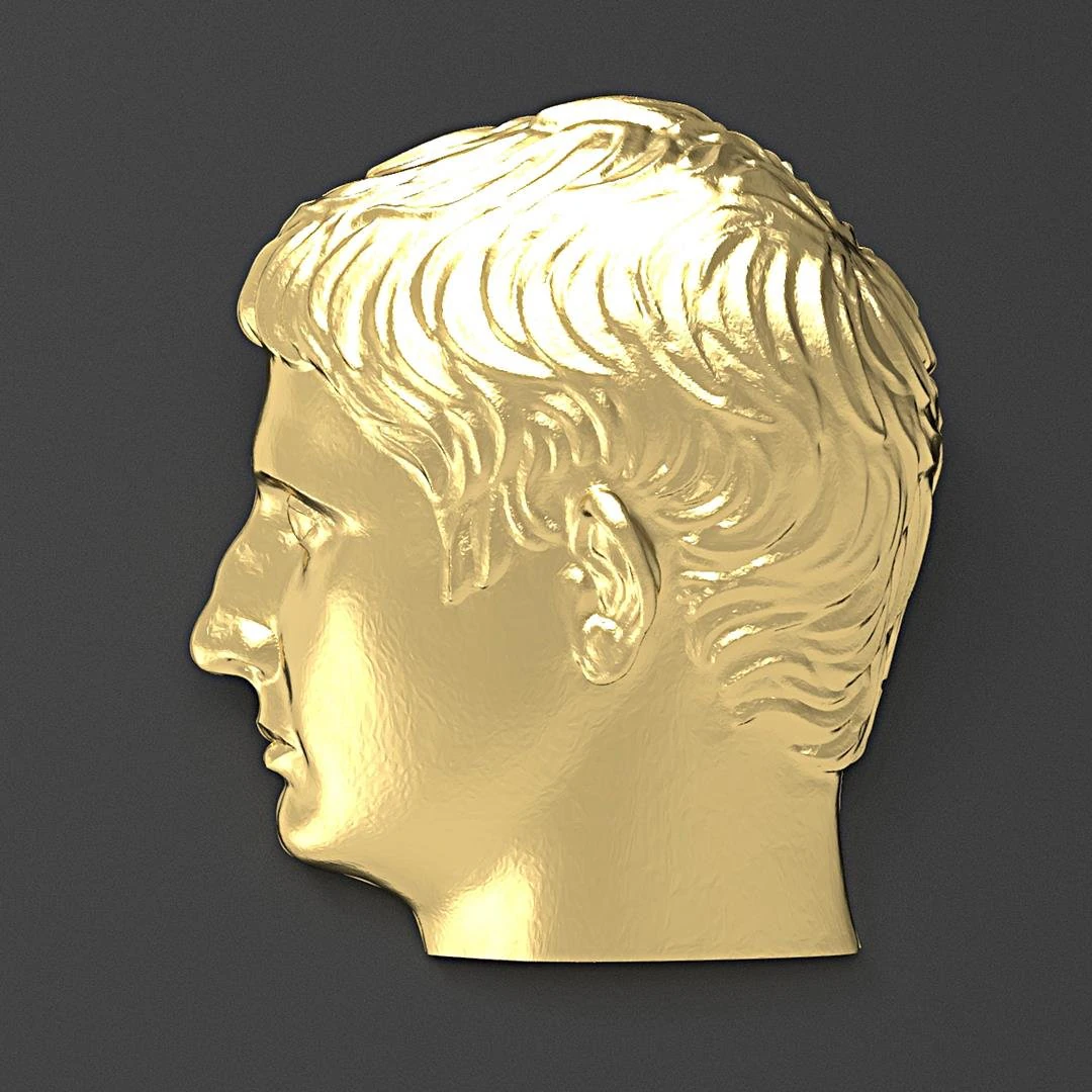 augustus emperor pendant 3D Print Model .c4d .max .obj .3ds .fbx .stl .blend 