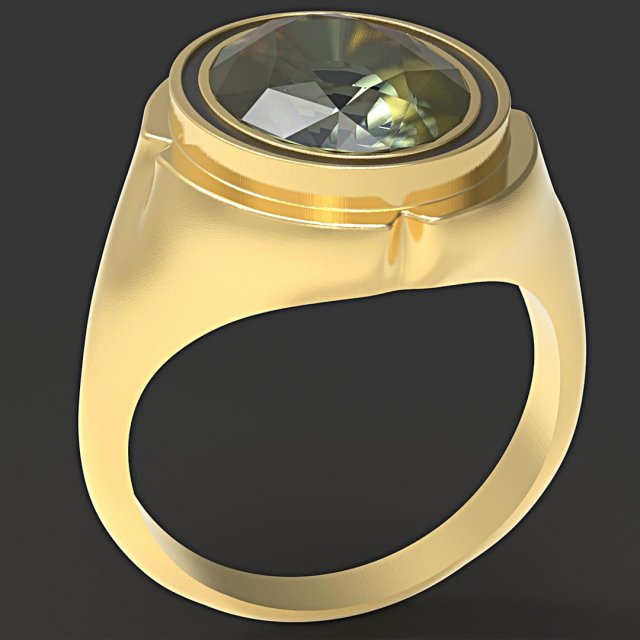 oval ring 3D Print Model .c4d .max .obj .3ds .fbx .stl .blend 