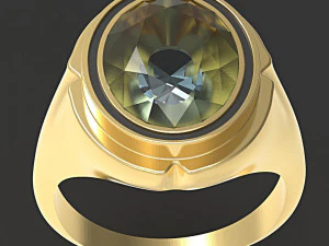 oval ring 3D Print Model