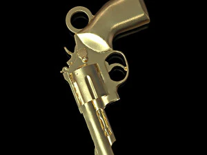 wisiorek rewolwerowy 50mm Model do druku 3D