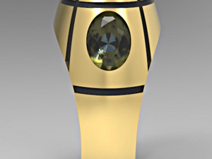 3 oval gems mensring 3 3D Baskı Modeli
