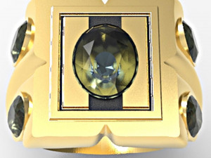 5 oval gems mensring 3D Baskı Modeli