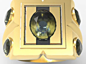 5 oval gems mensring 3D Print Model
