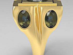 5 oval gems mensring 3D Baskı Modeli
