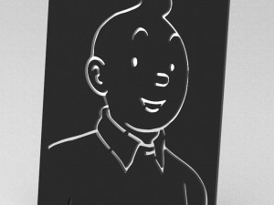 tintin frame 3D प्रिंट मॉडल