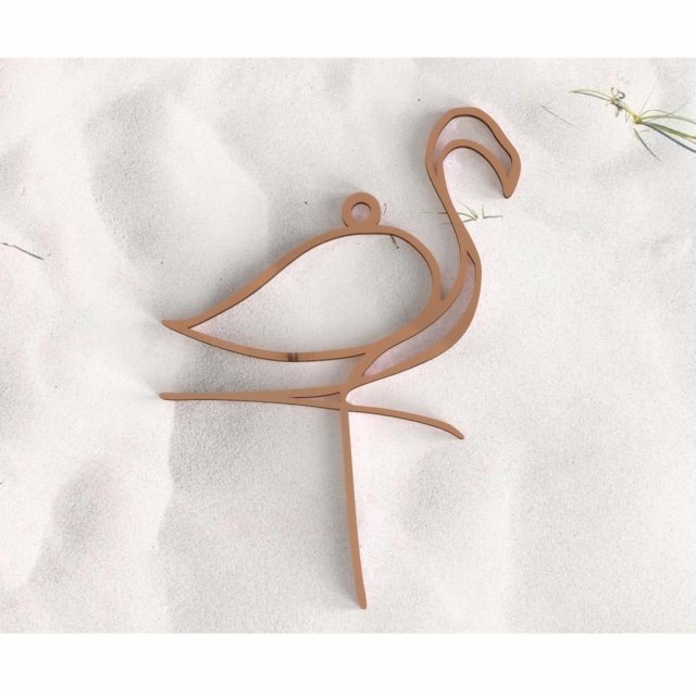 pink flamingo pendant 3D Принт Модель .c4d .max .obj .3ds .fbx .stl .blend
