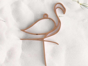 pink flamingo pendant 3D प्रिंट मॉडल
