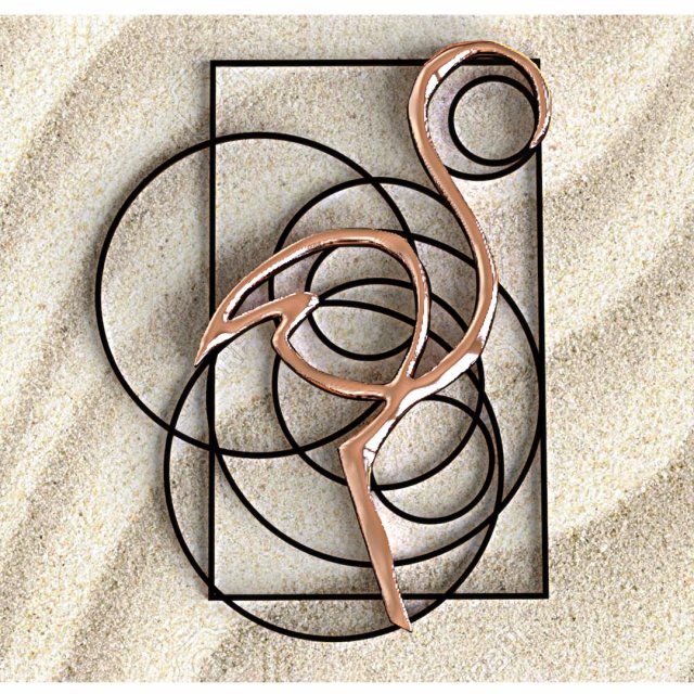 flamingo circles pendant 3D प्रिंट मॉडल .c4d .max .obj .3ds .fbx .stl .blend 