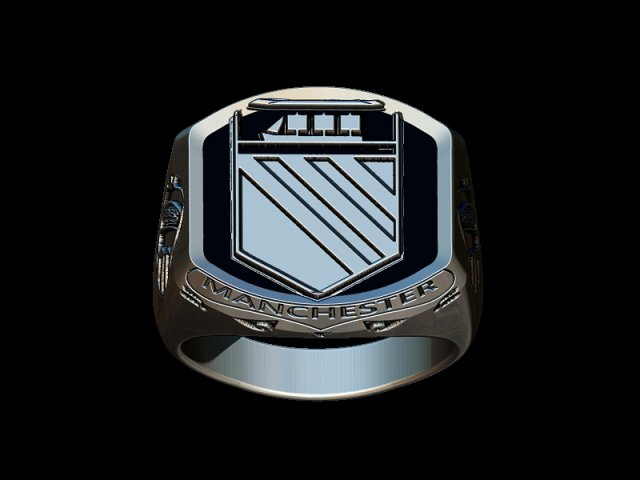 manchester united vintage ring 3D Принт Модель .c4d .max .obj .3ds .fbx .stl .blend 