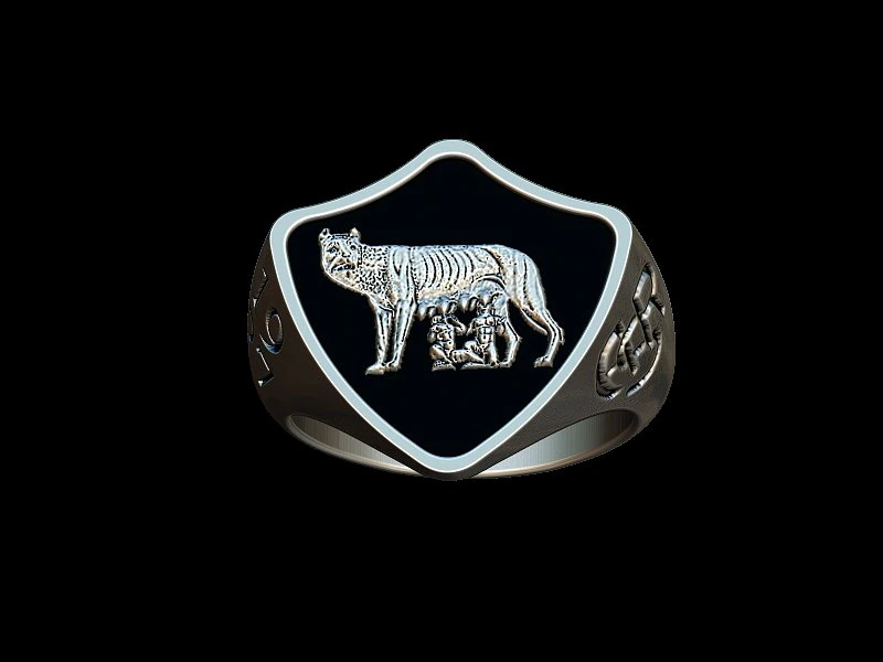 as roma vintage ring 3D Print Model .c4d .max .obj .3ds .fbx .stl .blend 