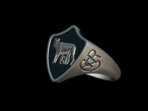 as roma vintage ring Modelo de Impressão 3D