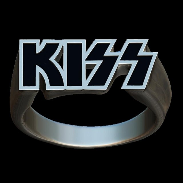 kiss fan ring Model Cetak 3D .c4d .max .obj .3ds .fbx .stl .blend 
