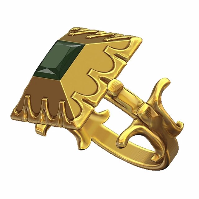 17th century fashion ring 3D 프린트 모델 .c4d .max .obj .3ds .fbx .stl .blend 