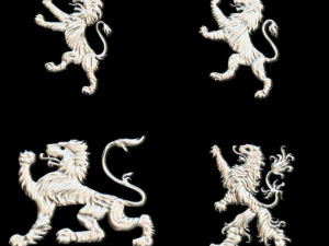 heraldry pack for jewlery lions 2 3D Print Model