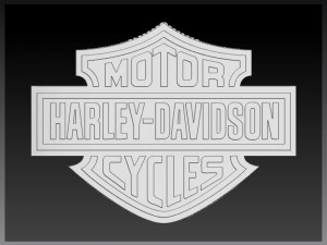 harley davidson logo Modello di stampa 3D