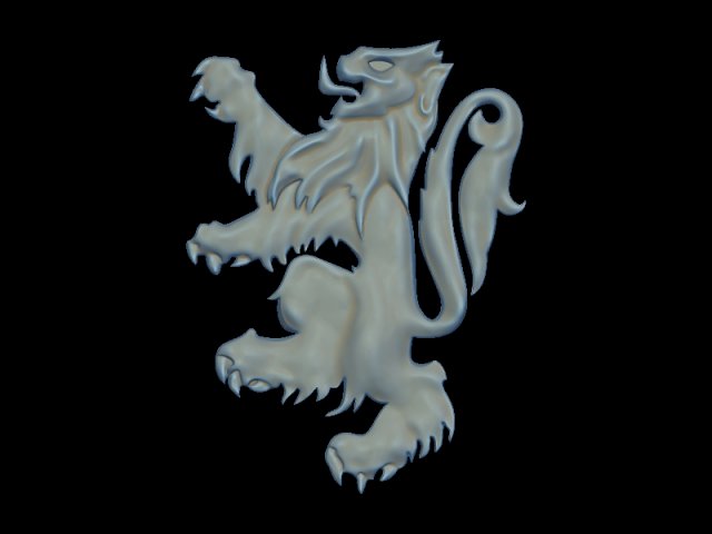 lion heraldry element Modello di stampa 3D .c4d .max .obj .3ds .fbx .stl .blend 