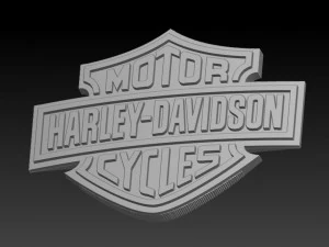 ハーレーダビッドソンのロゴ 3Dプリントモデル