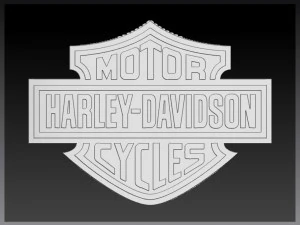 harlery davidson logo 3D Print Model