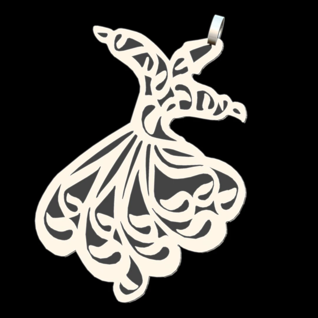 mevlana pendant new 3D Print Model .c4d .max .obj .3ds .fbx .stl .blend 