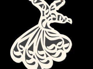mevlana pendant new 3D प्रिंट मॉडल